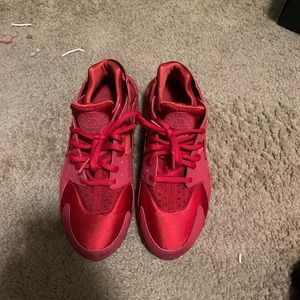 Red Nike shoes